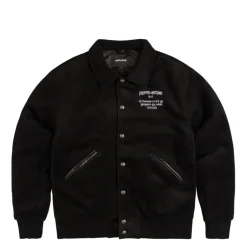 Jacken*Fucking Awesome Korea Bar Varsity Jacket Black