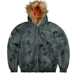 Jacken*Fucking Awesome Savie Hooded Bomber Jacket Black