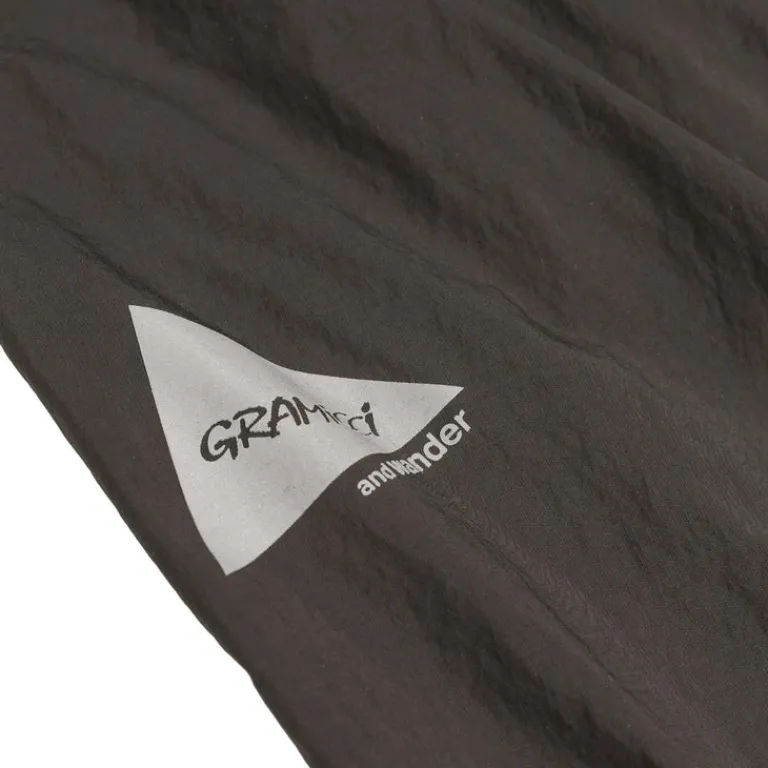 Shorts*Gramicci x And Wander Brushed Nylon Short Charcoal