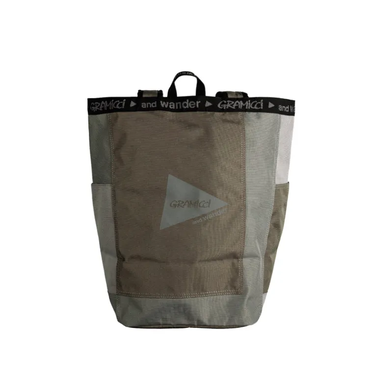Taschen*Gramicci x And Wander Multi Patchwork 2 Way Pack Beige