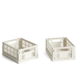 Schlafzimmer*HAY Colour Crate Mini-Set of 2 Off-white