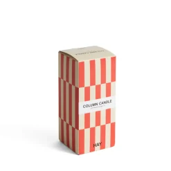 Kerzen & Raumdüfte*HAY Column Candle Small Off White / Red
