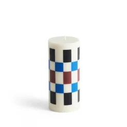 Kerzen & Raumdüfte*HAY Column Candle Small Off White / Brown/ Black / Blue