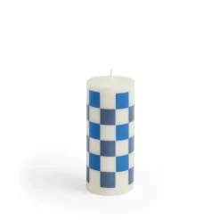 Kerzen & Raumdüfte*HAY Column Candle-Small Off-White/Blues