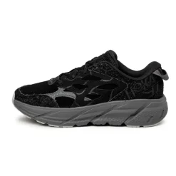 Leder Sneaker*HOKA Clifton L Suede TP Black / Satellite Grey