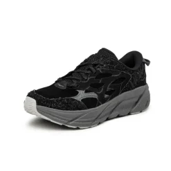 Leder Sneaker*HOKA Clifton L Suede TP Black / Satellite Grey