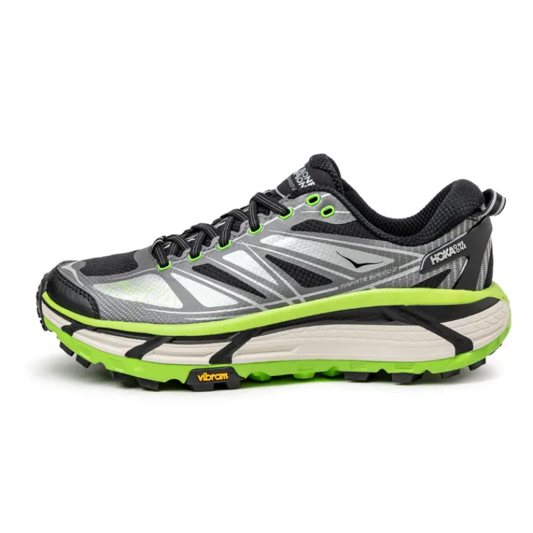 Vegane Sneaker|Outdoor Sneaker*HOKA Mafate Speed 2 Black / Electric Green
