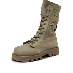 Leder Sneaker|High-Top Sneaker*JW Anderson Combat Leather Boots Taupe
