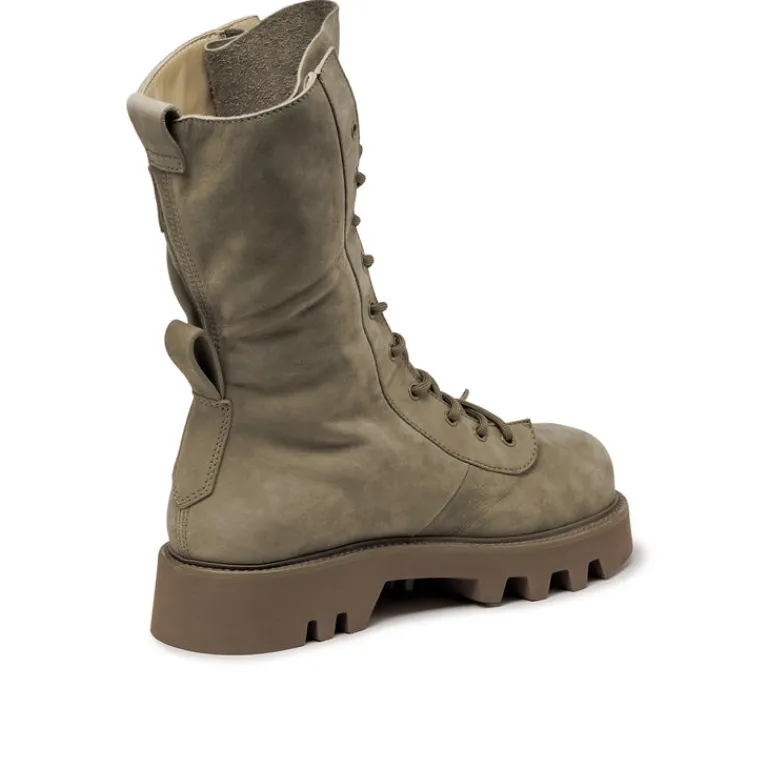 Leder Sneaker|High-Top Sneaker*JW Anderson Combat Leather Boots Taupe