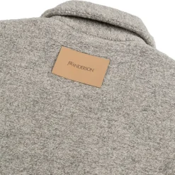 Jacken*JW Anderson Contrast Trim Casual Jacket Light Grey Melange
