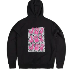 Hoodies*JW Anderson JWA Lace Back Panel Hoodie Black