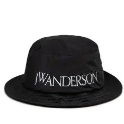 Caps & Bucket Hats*JW Anderson JWA Logo Bucket Hat Black