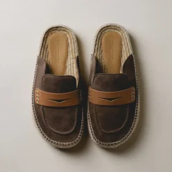 Leder Sneaker*JW Anderson Suede Espadrille Loafer Mule Taupe