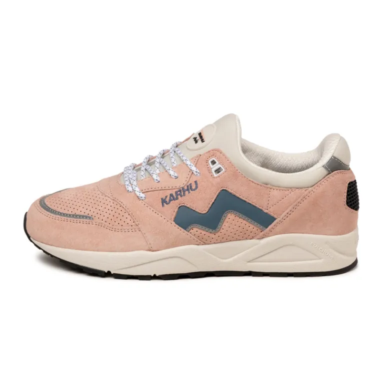 Leder Sneaker|Retro Runner*Karhu Aria 95 Cameo Rose / Blue Mirage