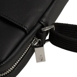 Taschen*Lacoste Classic Pique Effect Satchel Black