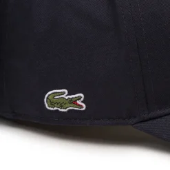 Caps & Bucket Hats*Lacoste 3D Embroidered Cotton Twill Baseball Cap Navy Blue
