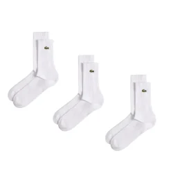 Socken*Lacoste High Cut Socks 3-Pack White
