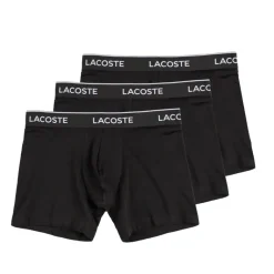 Pyjamas & Unterwäsche*Lacoste 3-Pack Stretch Cotton Boxer Briefs Black