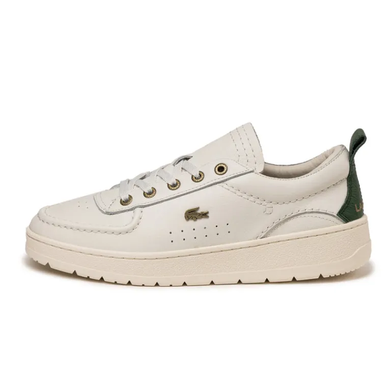 Leder Sneaker|Terrace Casual Sneaker*Lacoste Umpire Off White / Dark Green
