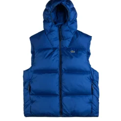 Westen*Lacoste Water-Repellent Short Puffed Vest Blue