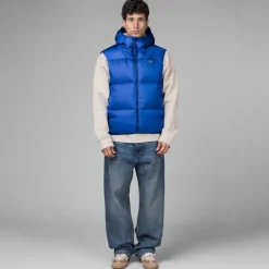 Westen*Lacoste Water-Repellent Short Puffed Vest Blue
