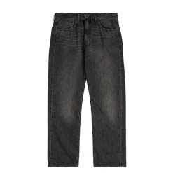 Hosen*Levi's 505 Regular Basalt Rock Selvedge Black