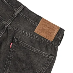 Hosen*Levi's 505 Regular Basalt Rock Selvedge Black