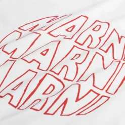 T-Shirts*Marni Circular Logo T-Shirt Lily White