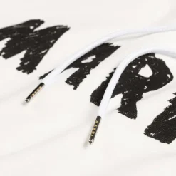 Hoodies*Marni Crayon Logo Print Sweatshirt Natural White