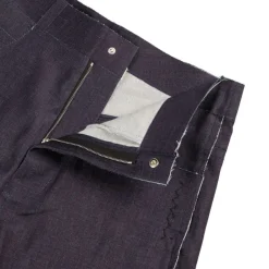 Shorts*Marni Deep Blue Stretch Denim Trompe L'oeil Bermuda-Short Blublack