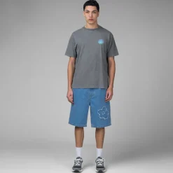 Shorts*Marni Denim Shorts With Patch Detail Cobalt