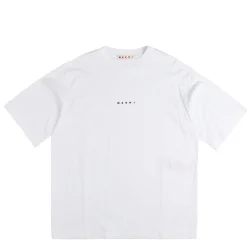 T-Shirts*Marni Mini Logo T-Shirt Lily White