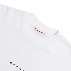 T-Shirts*Marni Mini Logo T-Shirt Lily White