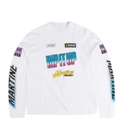 T-Shirts*Martine Rose Funnel Neck Longsleeve T-Shirt White BMX