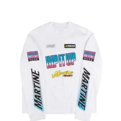 T-Shirts*Martine Rose Funnel Neck Longsleeve T-Shirt White BMX