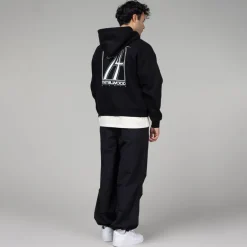 Hoodies*Metalwood Club 74 Zip Hooded Sweatshirt Black