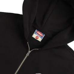 Hoodies*Metalwood Club 74 Zip Hooded Sweatshirt Black