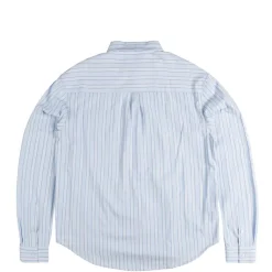 Hemden*Metalwood Court Shirt Blue / White Stripe