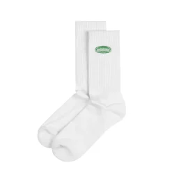 Socken*Metalwood Oval Logo Crew Sock White