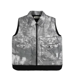 Westen*Metalwood Poly Filled Reversible Vest Black