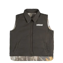 Westen*Metalwood Poly Filled Reversible Vest Fatigue Green
