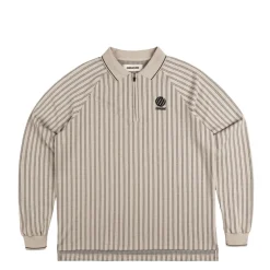 T-Shirts*Metalwood Ribbed LS Polo Tan