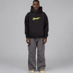 Hoodies*Metalwood Sport Hooded Sweatshirt Black