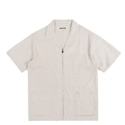 Hemden*Metalwood Textured Caddie Shirt Oat