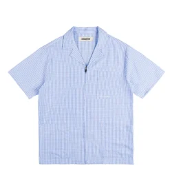 Hemden*Metalwood Textured Caddie Shirt Blue