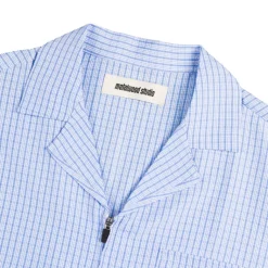 Hemden*Metalwood Textured Caddie Shirt Blue