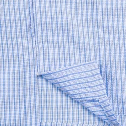 Hemden*Metalwood Textured Caddie Shirt Blue
