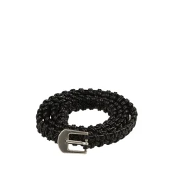 Gürtel*mfpen Hand-Braided Leather Belt Black