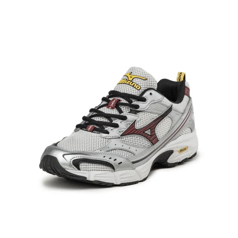 Leder Sneaker|Retro Runner*Mizuno MXR Sport Nimbus Cloud / Syrah / Silver