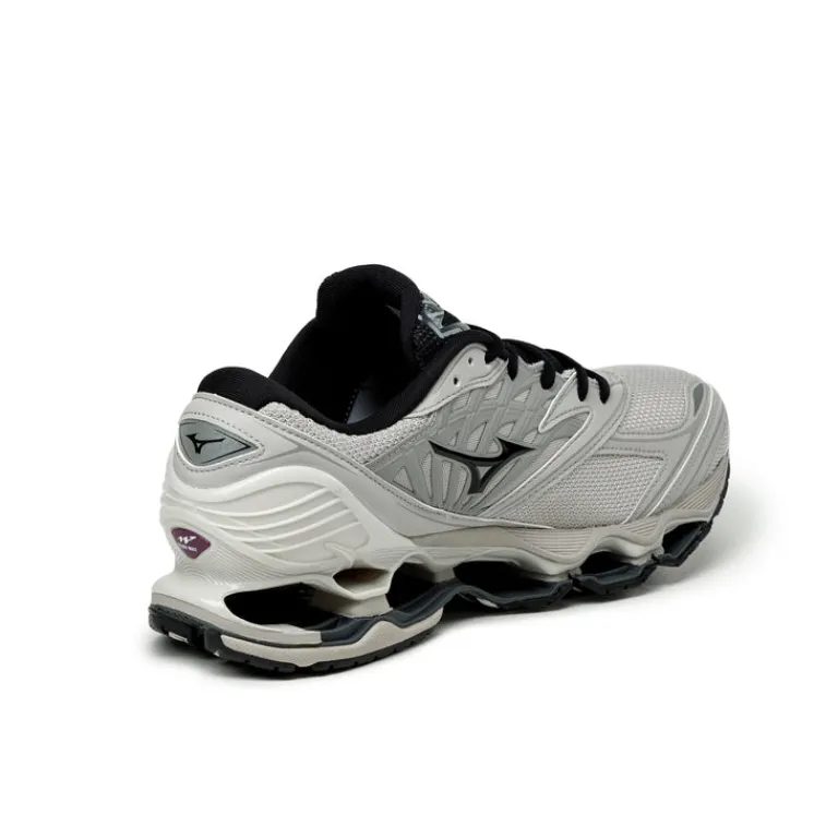 Vegane Sneaker|Weiße Sneaker*Mizuno Wave Prophecy LS Silver Cloud / Black / Opal Gray